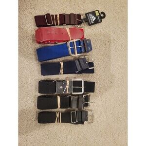 LOT Of 7 Baseball Belts Adjustable Youth-Adults Practices, Youth Baseball